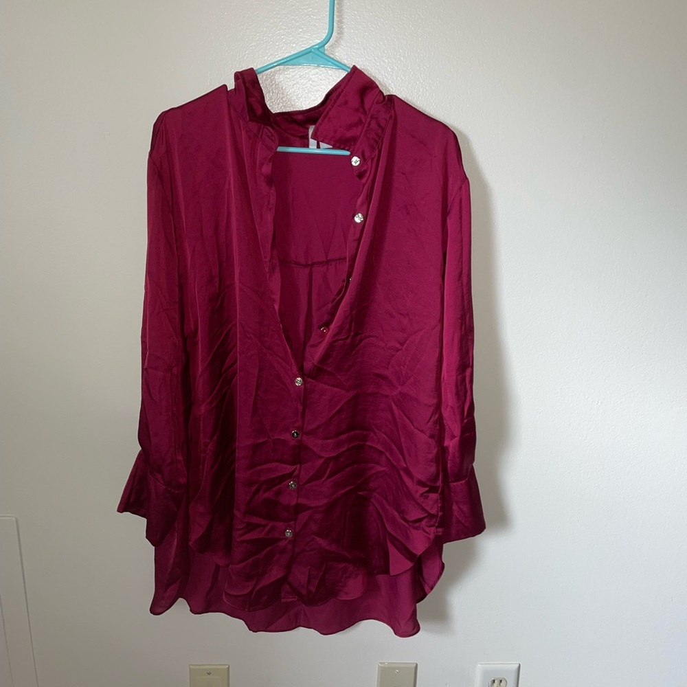 Cato Deep Red Women's Blouse